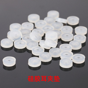 Silicone Ear Clip Pads Round Screw Type For Clip-on <b>Earrings</b> Unisex Everyday Wear - Product Image 1