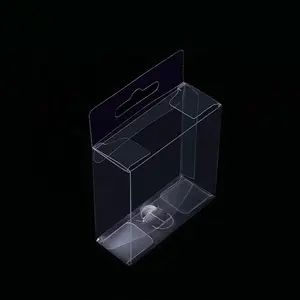 Caja de PVC transparente colgante de plástico de regalo