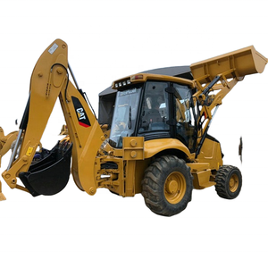 Petites heures de travail multifonctions Caterpillar Cat 416E Chargeur d'excavatrice d'occasion Cat416 Chargeuses domestiques à bas prix à vendre - Product Image 1