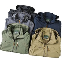 Blouson bomber à capuche pour homme, coupe-vent en nylon, col montant, fermeture éclair, idéal pour les sports de plein air - Collection Automne AliExpress transfrontalière