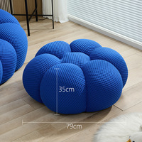 Vente d'usine : Ensemble de canapés à bulles compressées, style football moderne, design extensible, rembourrage en éponge, tissu, pour salon