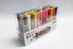 Juego de Marcadores Acrílicos de Alta Calidad, 12/18/24/36/48/60 Colores, Tinta a Base de Agua, Resistentes al Agua, de Colores Duraderos, No Borrables, para Papel - Product Image 3