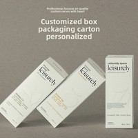 Boîte cadeau haut de gamme personnalisée pour cosmétiques, parfums et crèmes pour le visage, en carton blanc auto-élevant