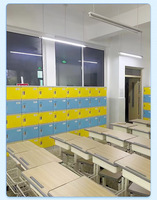 Zhongyi Casiers en plastique ABS modulaires de taille/couleur personnalisés pour les bureaux casier d'employé de gymnase d'école démontable et assemblé