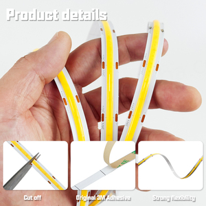 Tira de Luces LED COB sin Caída de Voltaje, Alta Eficiencia, Sin Parpadeo, Ultra Brillante, 24V 10M 15M 20M 384LED 480LED 600LED, Cinta LED COB - Product Image 2