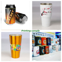 Printer Silinder UV Inkjet untuk Pencetakan Tabung Telur Kaleng Aerosol - Peralatan Otomatis Kecepatan Tinggi