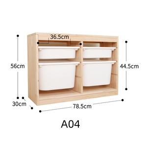 Montessori Armario de Almacenamiento de Muebles para Dormitorio de Niños, Organizador de Juguetes, Estante de Madera Moderno - Product Image 4