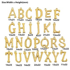Pendentif en acier inoxydable avec lettres anglaises, 26 pièces, plaqué or, accessoires de bijoux DIY pour collier et bracelet - Product Image 2