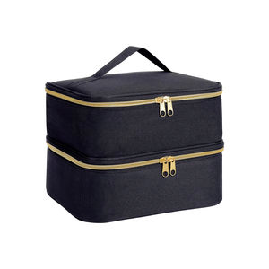 Caja de Almacenamiento de Esmalte de Uñas Portátil, Estilo Bohemio, Material PU, Rectangular, Desmontable, Doble Capa, 30 Compartimentos, Venta al Por Mayor - Product Image 2