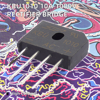 Redresseur à pont KBU1010 10A 1000V Tension inverse DIP-4 Catégorie de produit Redresseurs