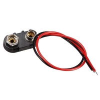 Connecteur de batterie 9V, 10 pièces, coque à boucle rigide en plastique, à pression