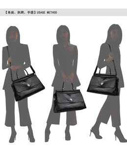 Bolsos de Mujer de Cuero Genuino a la Moda, Bolso de Hombro Cruzado, Bolso de Mano para Damas - Product Image 4
