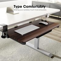 Support coulissant pour clavier et souris à fixation sous le bureau, type C, pour tiroir d'ordinateur de bureau, idéal pour la saisie