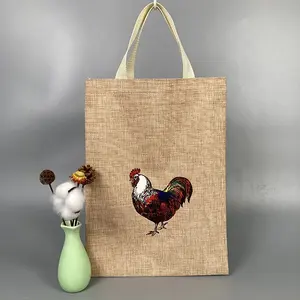 Персонализированная Джутовая сумка для сельского хозяйства, миниатюрная сумка для риса, винных бутылок, джутовая и бамбуковая 50 кг, джутовые мешки на шнурке с кожаной ручкой