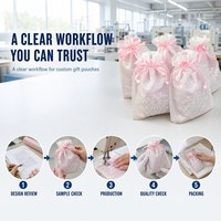 Sacs cadeaux en coton rose avec cordon de serrage, pochettes décoratives pour cadeaux de mariage, sacs à friandises pour fêtes, fournitures personnalisées