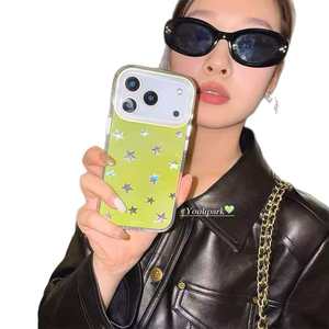 <span class=keywords><strong>Coque</strong></span> de téléphone tendance style blogueur, couleur unie, motif étoile plein écran, compatible avec <span class=keywords><strong>iPhone</strong></span> 17 Pro Max – Meilleure vente - Product Image 1