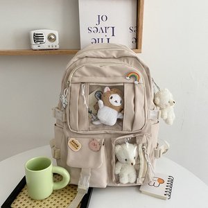 Mochila Kawaii, Mochila Linda para Adolescentes, Mochila Escolar para Niñas, Bolsa para Libros, Mochila de Viaje de Gran Capacidad, Mochila Escolar Estética de Lona - Product Image 3