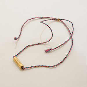 Collana con Ciondolo Esagonale in Madreperla J&D per Donna, Incisione 'Love', Collana con Croce, Cordino Colorato, Gioiello Delicato a Tema Amore - Product Image 5