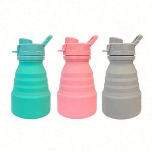 Collapsible Food-Grade Silicone Water Bottle for Outdoor Travel and Portable <b>Reusable</b> <b>Cup</b> - Product Image 1