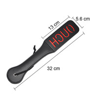 Pagaie de fessée en cuir rouge chinois à double pont pour adultes, boutique de produits sexuels, pagaie de fessée BDSM pour couple femme