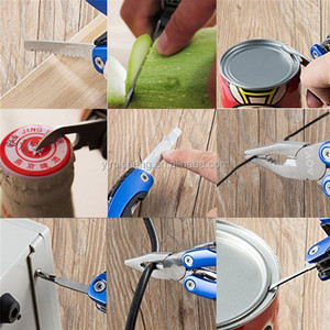 OEM Large-size 420 Stainless Steel Blade Aluminum Handle Folding Outdoor <b>Long</b> <b>Nose</b> Cutting Multitool Pliers for Camping - Product Image 4