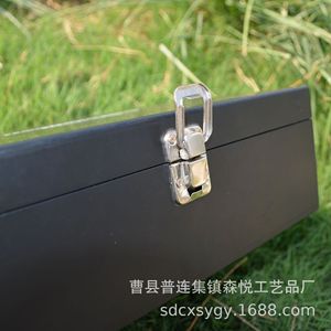 Caja de Regalo Cuadrada de Madera Negra de Progressive Rehab Solutions, 25.8x7.2x31 cm, con Cierre Metálico para Uso Doméstico - Product Image 3