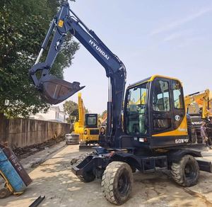 Excavatrices d'occasion Corée 6 tonnes, excavatrice sur roues Hyundai R60W R60Wvs R60W-7 R60W-9, mini-excavatrice compacte Daewoo - Product Image 2