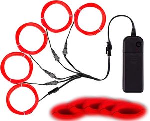 Jeu de fils électriques, 3 modes d'éclairage <span class=keywords><strong>Fil</strong></span> <span class=keywords><strong>électroluminescent</strong></span> portable alimenté par batterie - Product Image 2