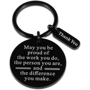 Llavero de Acero Inoxidable con Frase Inspiradora Vintage, Resistente al Agua, Ligero, Regalo de Gratitud para Mayo - Product Image 6