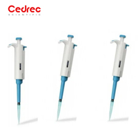Pipettes multicanal manuelles de laboratoire de haute qualité, fixables et réglables, 8/12 canaux, volume variable 0,2-10 µl, type Miro