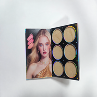 Élégante Boîte Vide Noire Mate Multi-Pages pour Fards à Paupières – Idéale pour Coffret Cadeau Premium et Production DIY de Cosmétiques