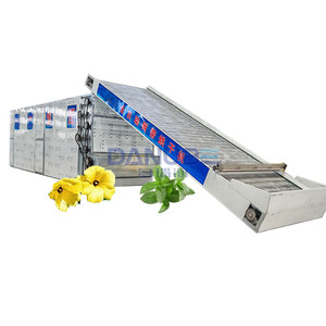 Máquina de secado de manzanilla (Matricaria Chamomilla) con cinta transportadora de malla para funcionamiento continuo, secadora de Melissa Officinalis, línea de producción de secado de hierbas - Product Image 1