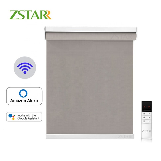 Smart Home Rechargeable Electric Roller Blinds Curtain Wifi Motorized Window Blinds Shades