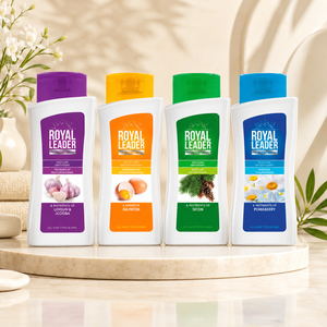 Royal 500 ml <b>Shampoo</b> with Garlic Egg White Pine Needle and Chamomile Extracts for Nutrition Strengthening Retail Ready Home Care - Product Image 1