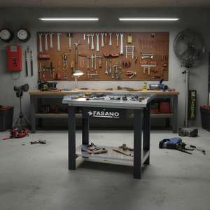 Fasano Tools Metal Workbench With <b>Drawer</b> And Shelf 36x24 Inch Heavy Duty <b>Workshop</b> Table For Garage Use - Product Image 3