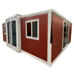 Panel sándwich plegable casa pequeña casa contenedor extensible casa plegable casa aislamiento modular
