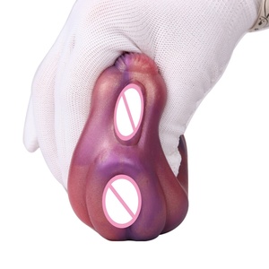 YOCY Masturbateurs masculins à double canal, Godet réaliste en silicone en forme d'animal, Godet de massage de la prostate, Godet de poche, Jouets sexuels pour hommes 18+ - Product Image 3