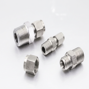 Raccord de tube à double ferrule en acier inoxydable de qualité supérieure pour l'instrumentation industrielle, les systèmes hydrauliques, pneumatiques et de tuyauterie de processus - Product Image 1