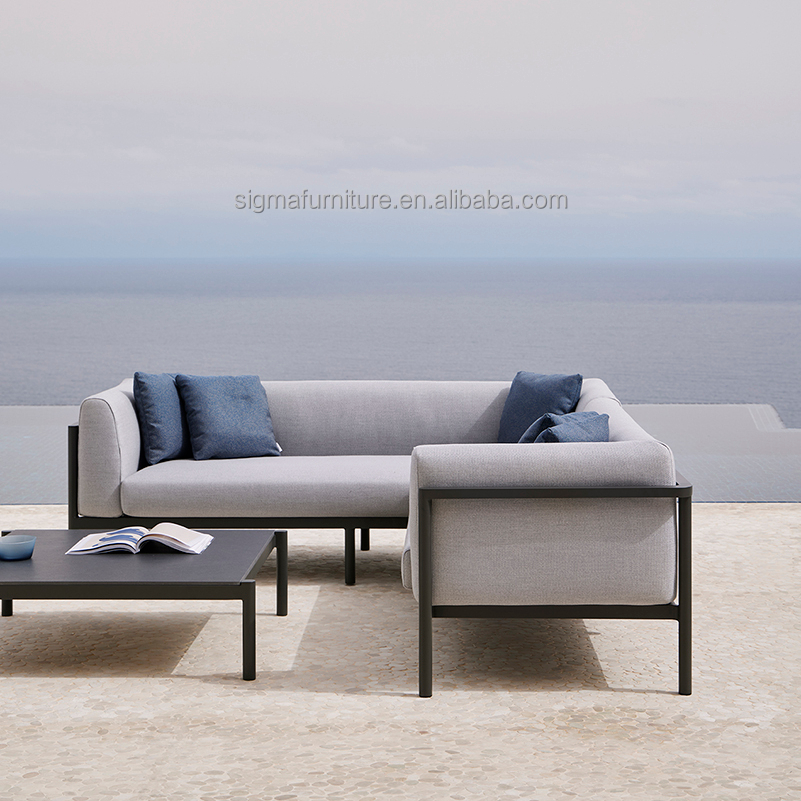 Nordic Style New Arrival Furniture Patio Outdoor Living Room Modular Sectional Sofa Set Garden Sets