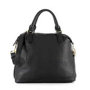Wholesale New stylish 100% genuine leather purse under the shoulder Boston-shaped bag cross body handbag for women