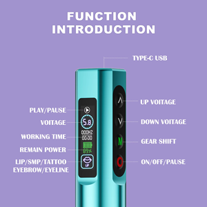 Set Macchinetta per Tatuaggi Wireless Tutto-in-Uno con Doppia Batteria Multi-Modalità per <span class=keywords><strong>Sopracciglia</strong></span> Labbra Sbiancamento Capelli <span class=keywords><strong>Accessori</strong></span> per il Trucco - Product Image 6