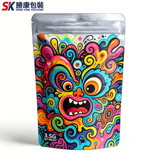 Custom Silk Screen Printed Zipper Top PE Plastic <b>Packaging</b> <b>Bags</b> 100pcs Cakes Baby Food Odor-Proof Recyclable Guangdong Cali Pack - Product Image 1