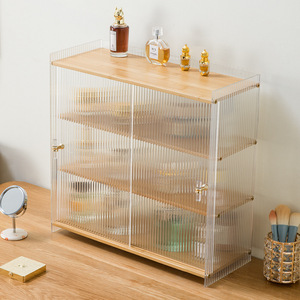 Acrylic Cosmetic Organizer <b>With</b> <b>Drawers</b> Desktop Storage Cabinet For Makeup And Perfume Display - Product Image 2