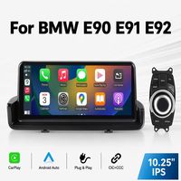 Écran tactile sans fil Apple CarPlay Android Auto pour BMW E90/E91/E92/E93 10,25 pouces, système d'exploitation Linux, navigation GPS, stéréo, plug and play