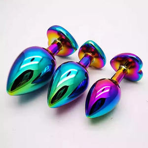 Metall Anal Butt Plug Unisex Anspruchs volle Sexy Anal Spielzeug Edelstahl Lila Kristall Schmuck Anal Sex für Erwachsene Paare - Product Image 6