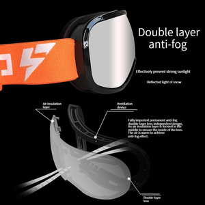 Lunettes de ski de sport de haute qualité en gros avec logo personnalisé <span class=keywords><strong>Lentille</strong></span> PC Snowboard <span class=keywords><strong>Lentille</strong></span> colorée pour les activités de plein air - Product Image 6