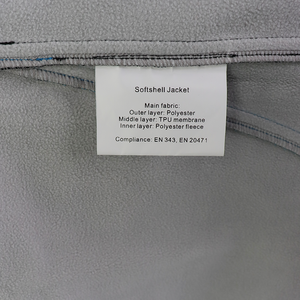 Chaqueta <span class=keywords><strong>de</strong></span> Soft Shell Azul Hecha a Medida con Cinta Reflectante Plateada, Chaqueta y Pantalón Impermeables para Paramédicos - Product Image 6