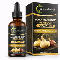 Extrait de racine de maca en marque privée, complément alimentaire pour soutenir l'immunité et la vitalité, gouttes liquides de racine de maca végétaliennes