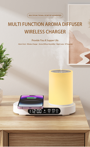 Đa chức năng đồng hồ sạc độ ẩm khuếch tán đèn sạc thông minh D ánh sáng ban đêm sạc không dây loa - Product Image 5