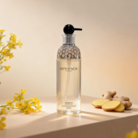 Flacon de luxe en PET cylindrique pour cosmétiques, shampoing, après-shampoing, savon liquide, lotion, 500 ml, couleurs personnalisées, logo, pompe à lotion Haputa